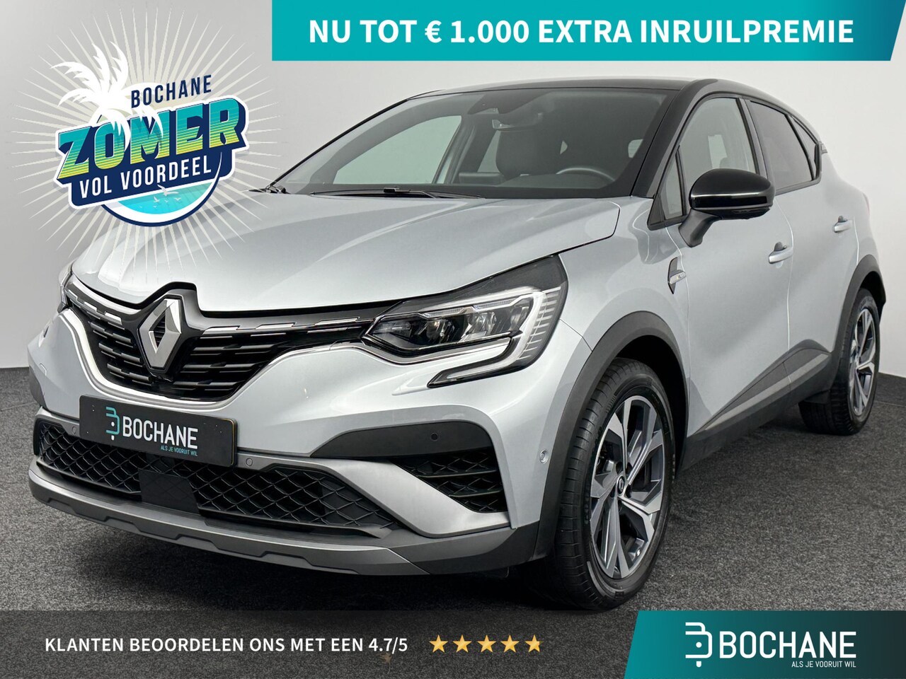 Renault Captur - 1.3 Mild Hybrid 160 R.S. Line Automaat | Bose | Rondomzicht camera | Cruise control Adapti - AutoWereld.nl