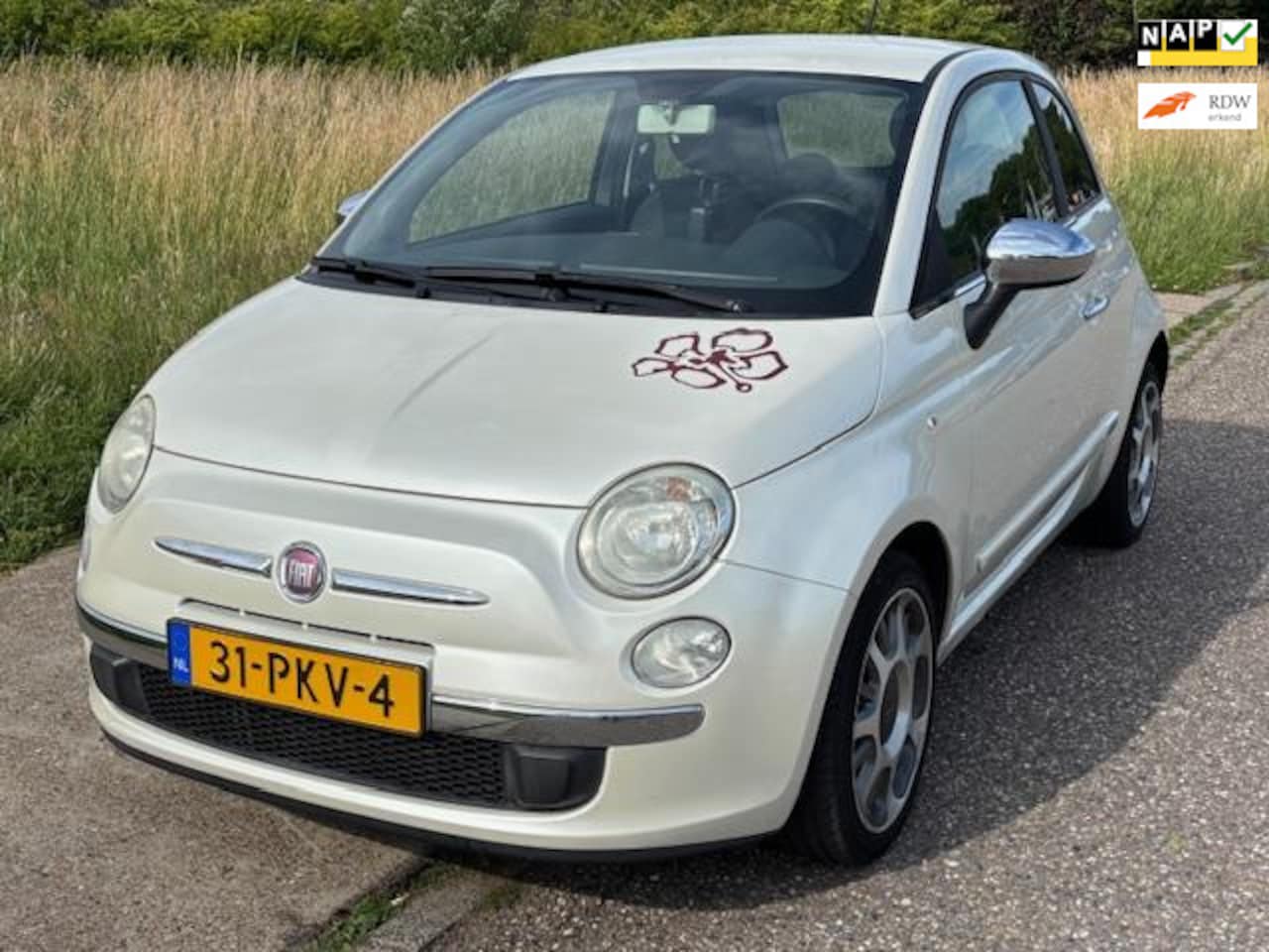 Fiat 500 - 0.9 TwinAir Sport Airco Electric pakket Audio-CD/MP3 Leder Sportstoelen LMV 15" ABS Getint - AutoWereld.nl