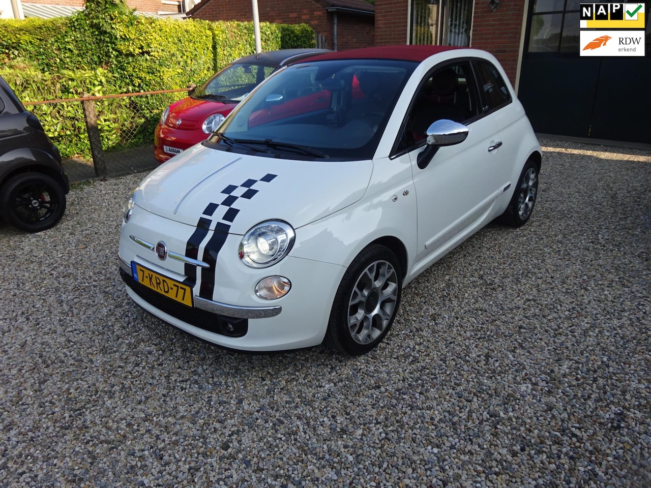 Fiat 500 C - 0.9 TwinAir Lounge Cabrio Automaat, Climate controle, Navigatie, Lichtmetalen velgen, Park - AutoWereld.nl