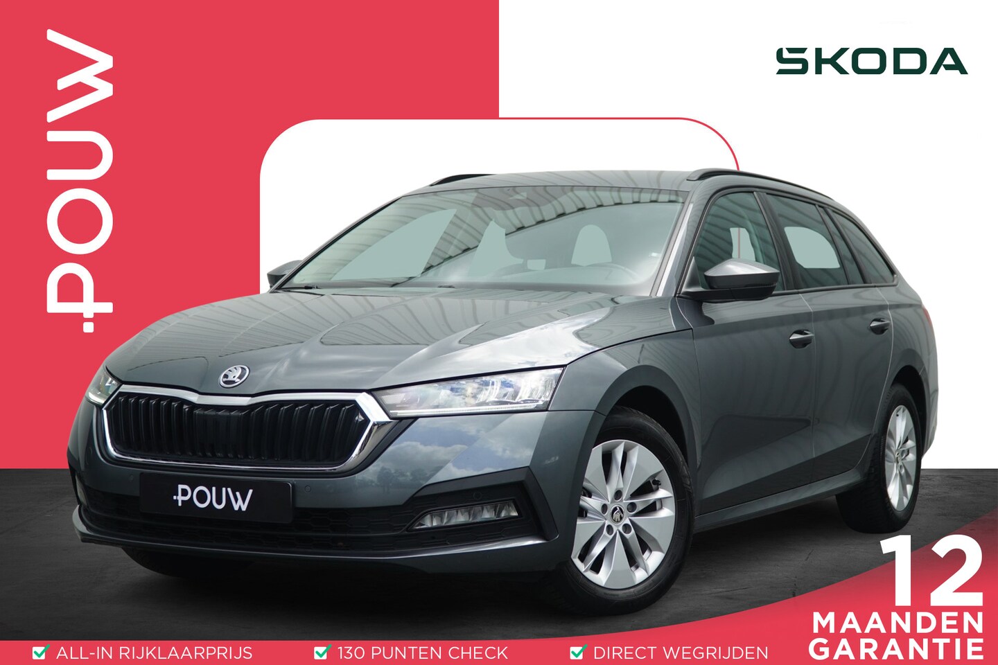 Skoda Octavia Combi - 1.0 TSI 110pk Ambition | All Season Banden | Navigatie - AutoWereld.nl