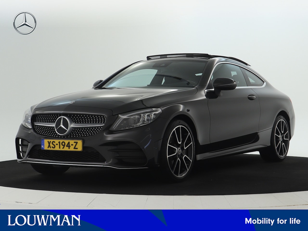 Mercedes-Benz C-klasse Coupé - 180 AMG Sportpakket | Panoramadak | Burmester Audio | Alarm | Sfeerverlichting | Stoelverw - AutoWereld.nl