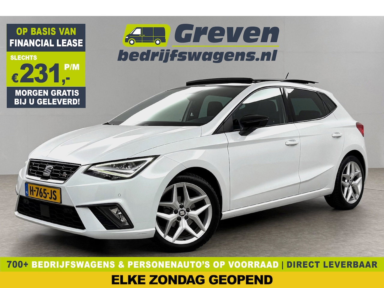 Seat Ibiza - 1.0 TSI FR Pano Beats Camera Carplay Clima Cruise LED Navigatie PDC 17"LMV - AutoWereld.nl