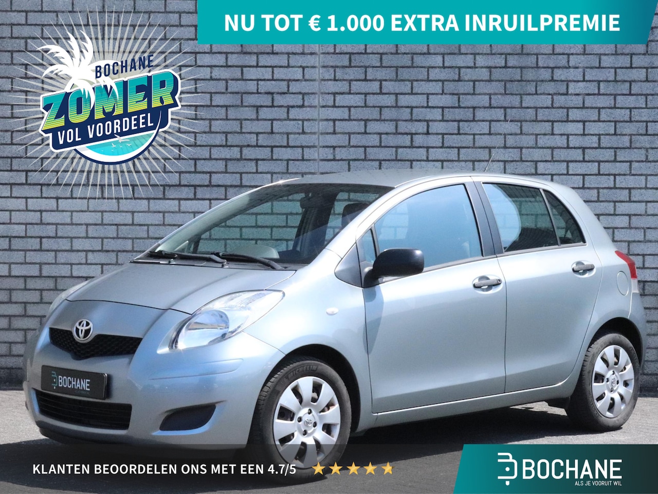 Toyota Yaris - 1.3 VVTi Comfort | Trekhaak | Airco | Elektrische ramen | Radio-CD/MP3 speler - AutoWereld.nl