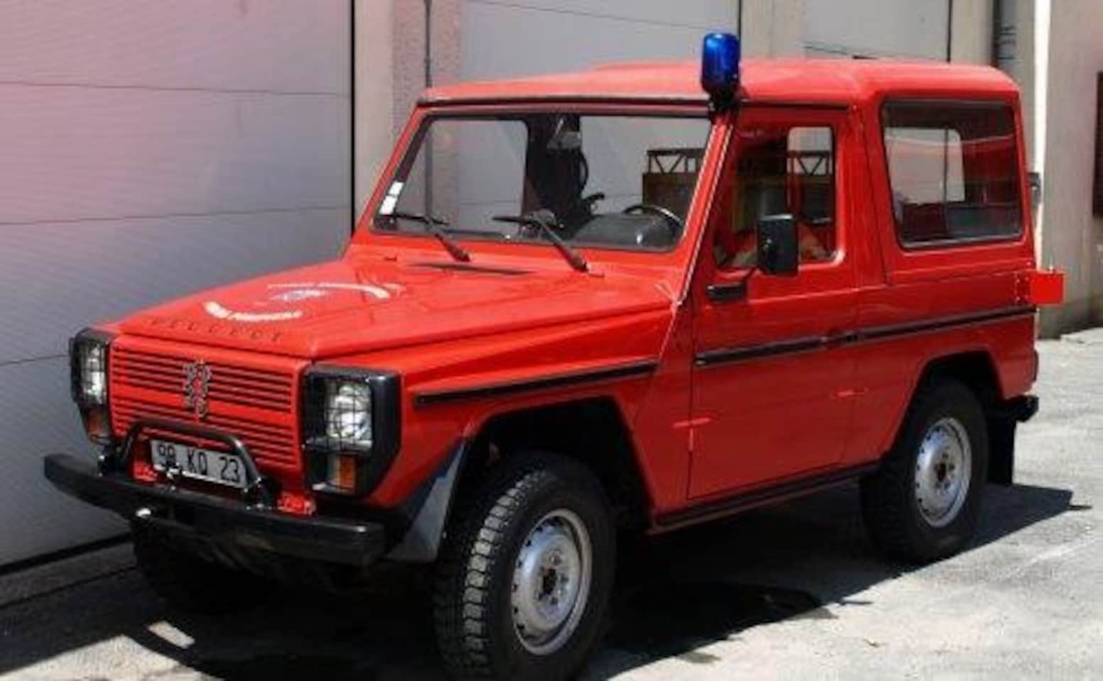 Mercedes-Benz G-klasse - Peugeot P4 Civiele cabrio uitvoering Super zeldzaam "Pompiers" - AutoWereld.nl