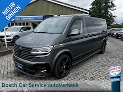 Volkswagen Transporter - Bulli L2H1 2.0TDi 200pk DSG DC | Black Edition | Leer/alcantara | Dubbele cabine | 2x Schu