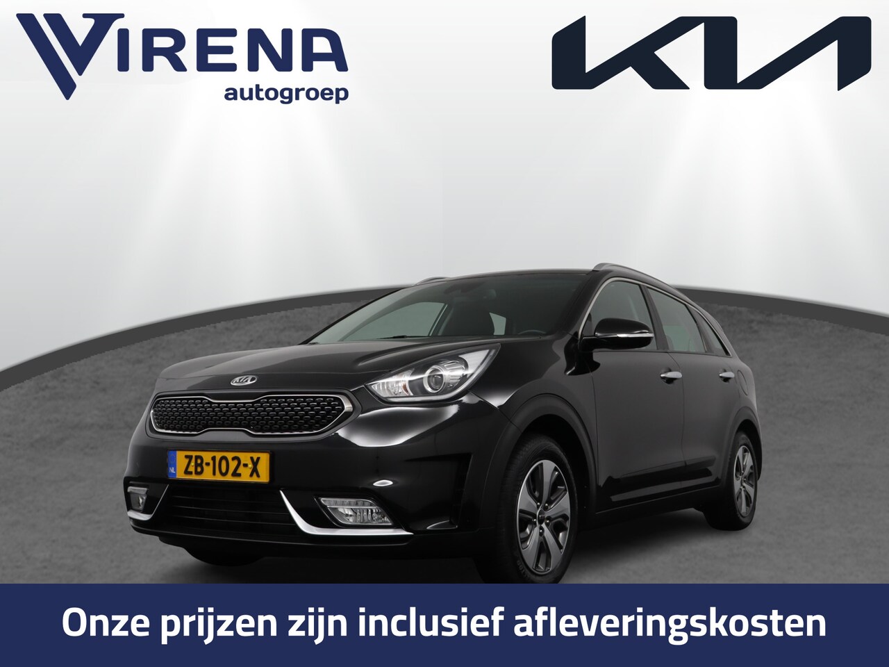 Kia Niro - 1.6 GDi Hybrid DynamicLine Trekhaak - Climate Control - Camera - Fabrieksgarantie tot 04-2 - AutoWereld.nl