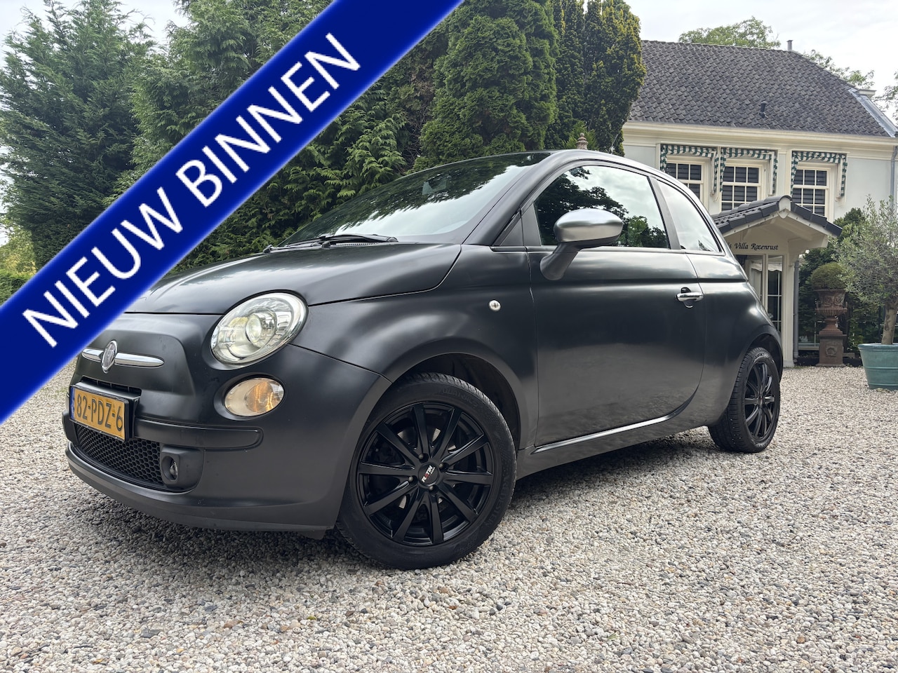 Fiat 500 - 0.9 TwinAir Blackjack / Mat zwart / Leder / Climate Control - AutoWereld.nl