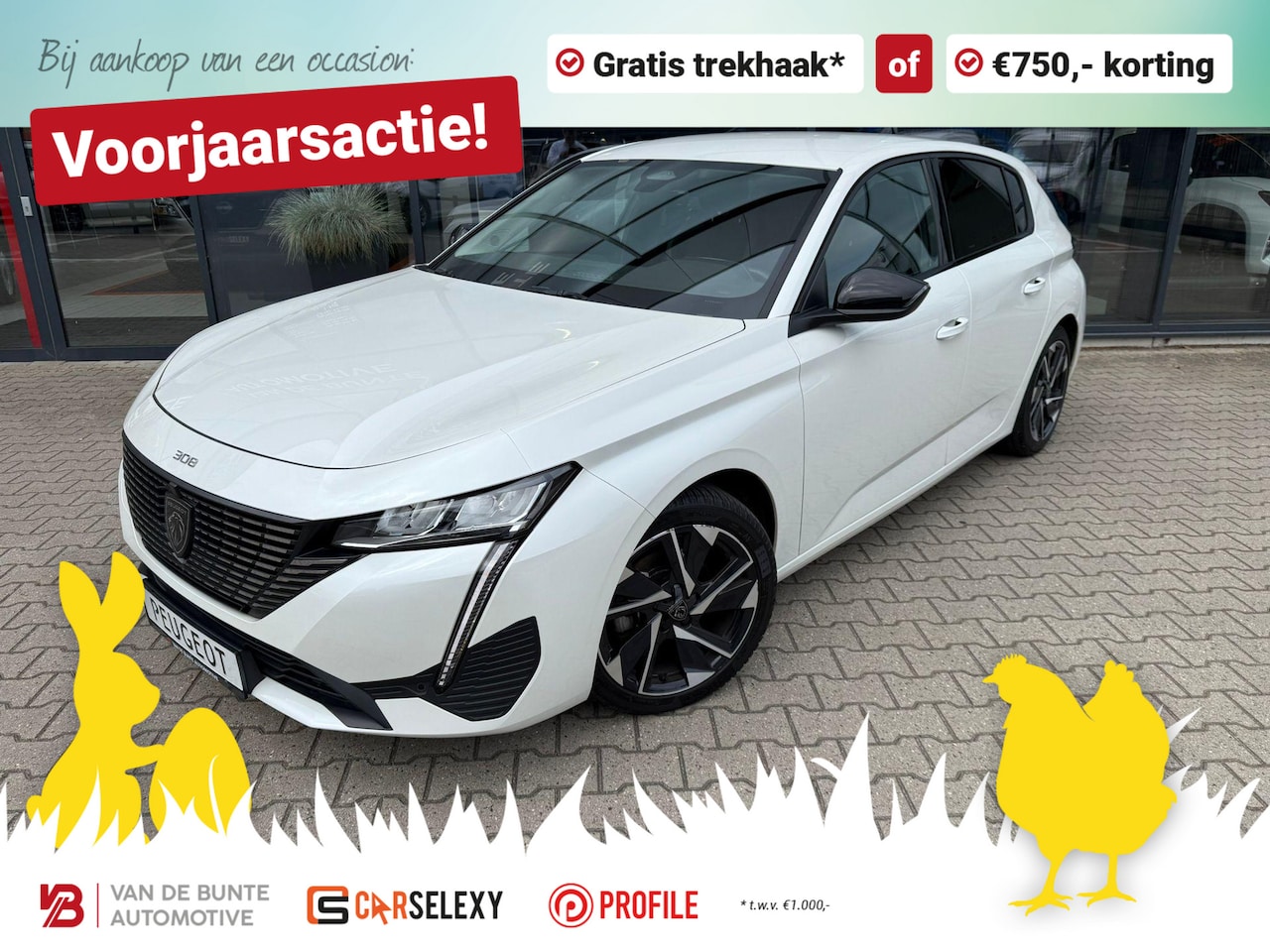 Peugeot 308 - 1.2 PureTech Allure Pack Business *Trekhaak* - AutoWereld.nl