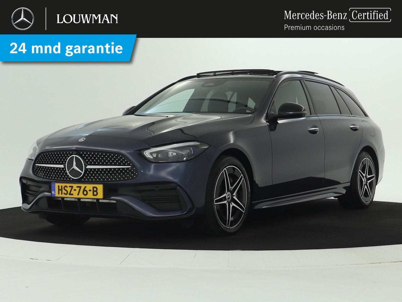 Mercedes-Benz C-klasse Estate - 300 e AMG Plug-In Hybride | AMG Line | Night Pakket | Trekhaak | Panorama Schuif-Kanteldak - AutoWereld.nl