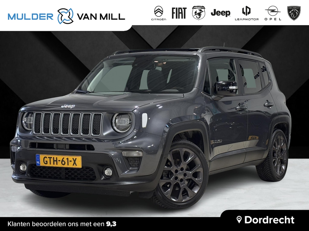 Jeep Renegade - 1.5 Turbo e-Hybrid S 130pk | SCHUIF/KANTELDAK | LEDER | NAVI | CAMERA | STOEL+STUURVERW. | - AutoWereld.nl