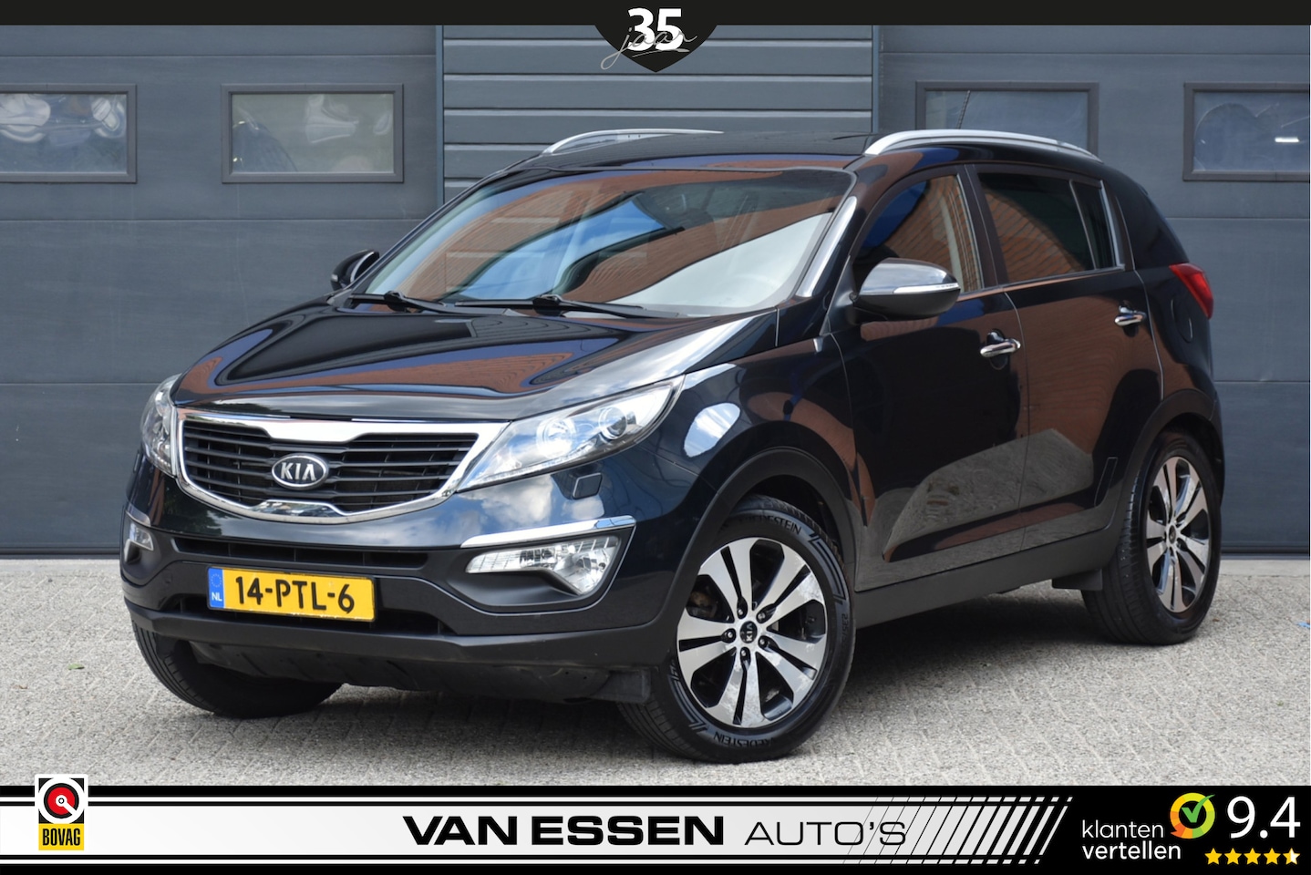 Kia Sportage - 2.0 X-clusive Navigatie Leder Cruise-Control Camera Stoelverw. NL-Auto! - AutoWereld.nl