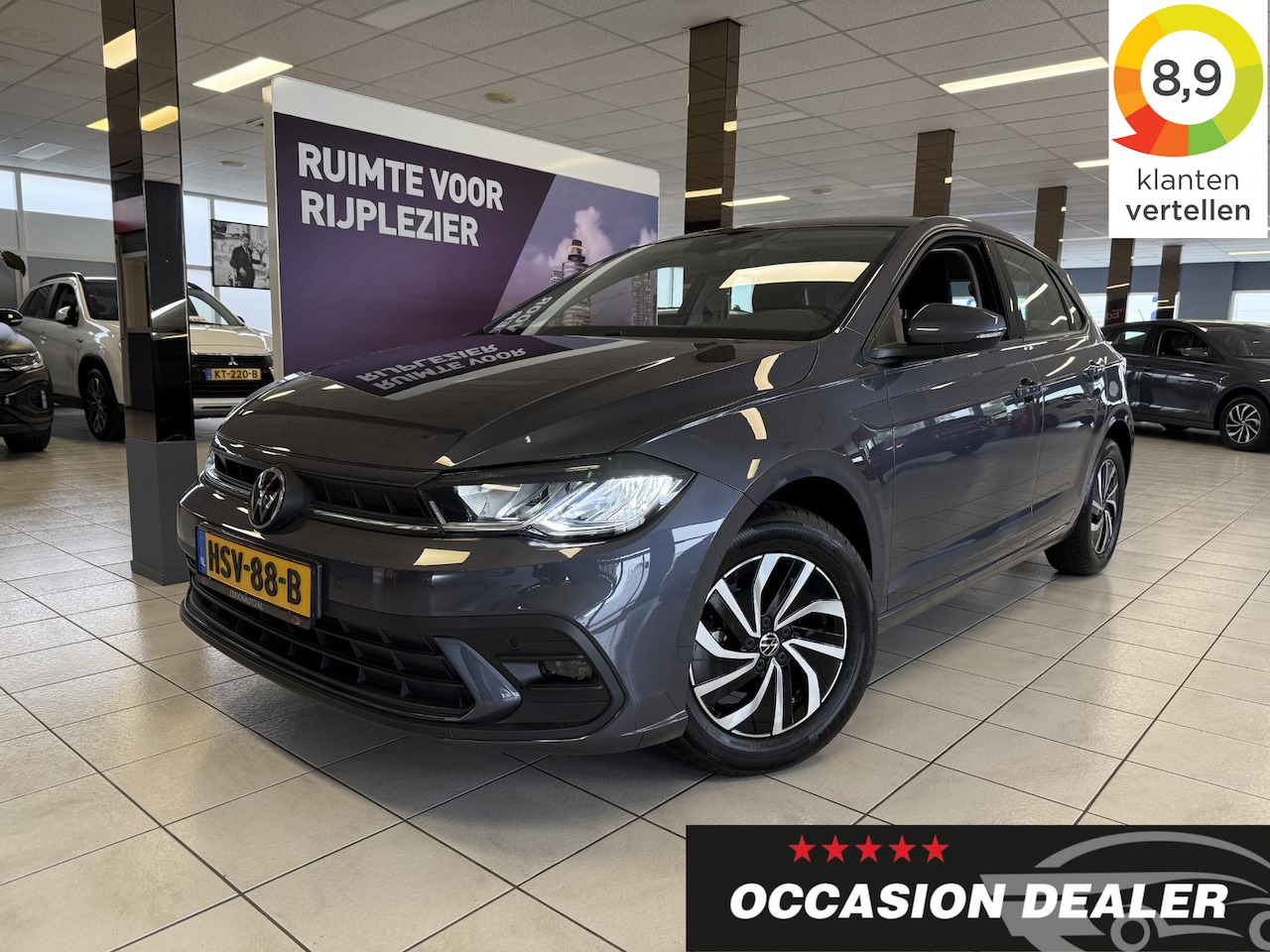 Volkswagen Polo - 1.0 TSI Life Edition *CAM*LED*LM15*CLIMA*ST.VERW* - AutoWereld.nl