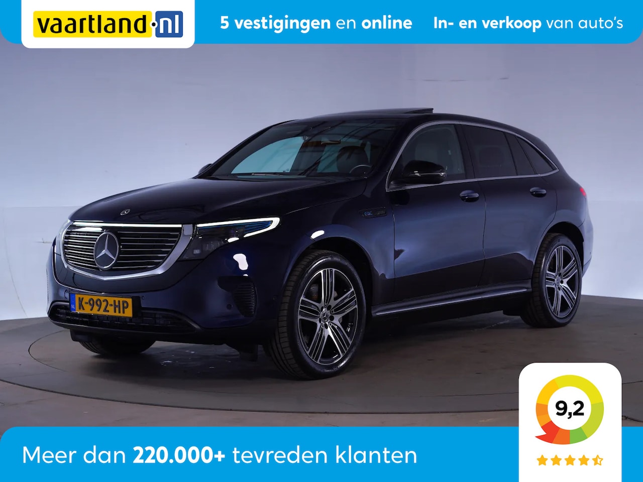 Mercedes-Benz EQC - 400 4MATIC Luxury 80 kWh [ Adapt.cruise Schuifdak Sfeerverlichitng ] - AutoWereld.nl