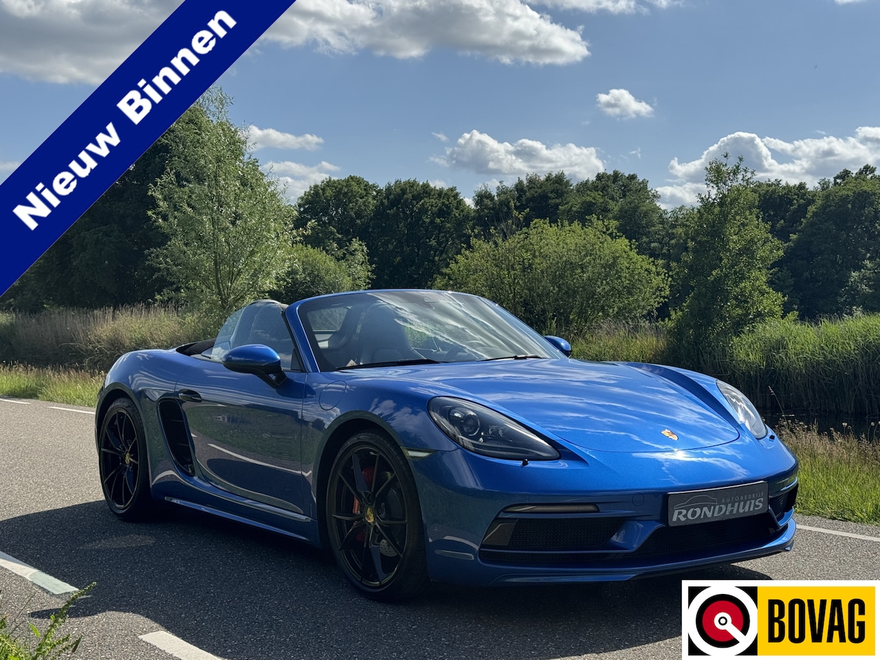 Porsche 718 Boxster S - 2.5 350 pk Automaat PDK **20"/Lederen interieur/Bose/Navi/Pdc V&A met Camera/Climate/Cruis - AutoWereld.nl