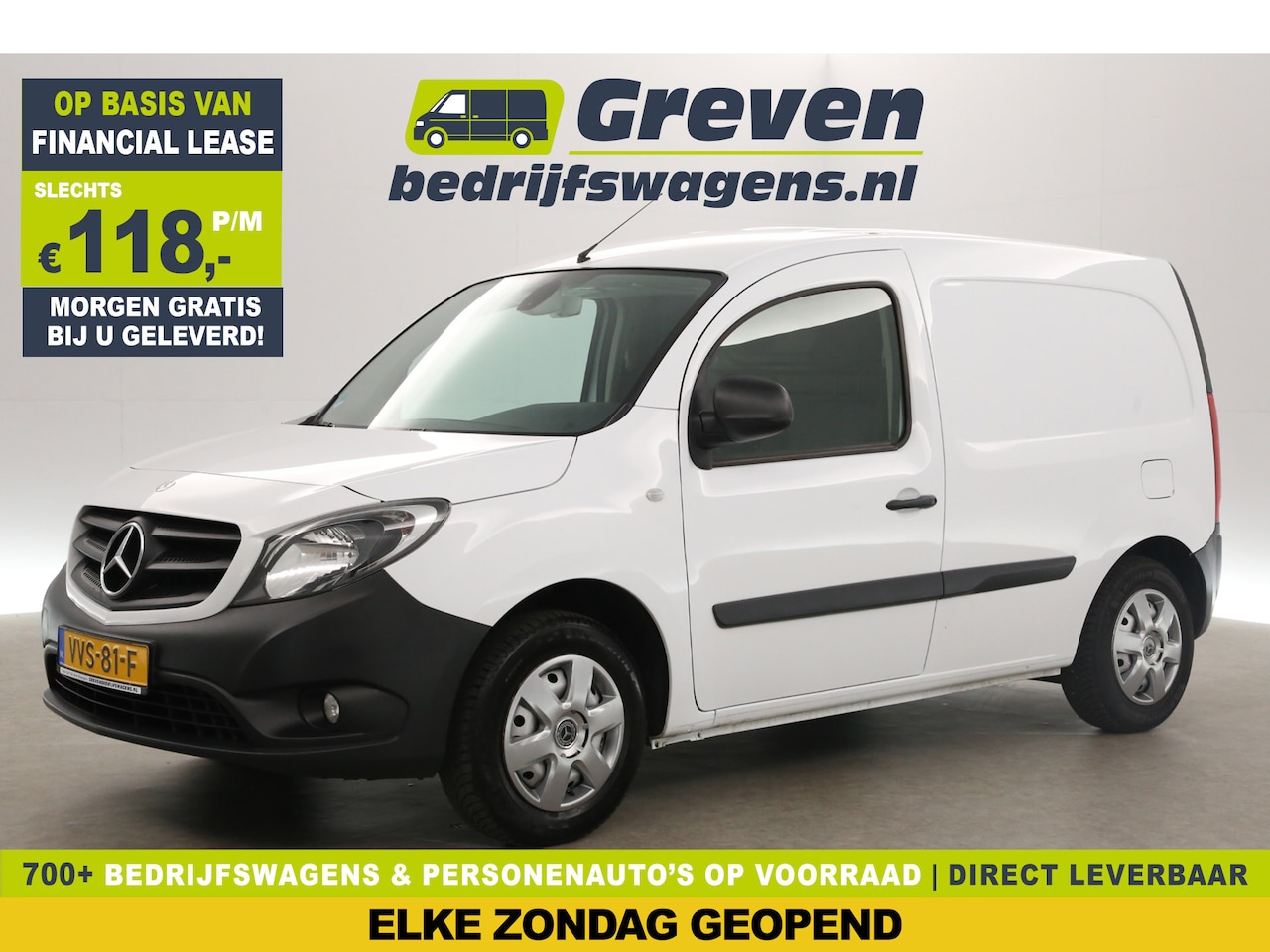 Mercedes-Benz Citan - 109 CDI BlueEFFICIENCY L1H1 Airco Cruise Trekhaak Bluetooth Stoelverwarming - AutoWereld.nl