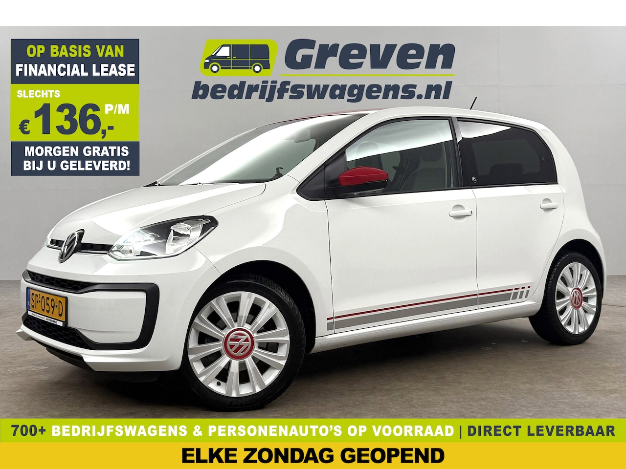 Volkswagen Up! - Up 1.0 Beats-Audio Airco Cruise LED Parkeersensoren 16"LMV - AutoWereld.nl