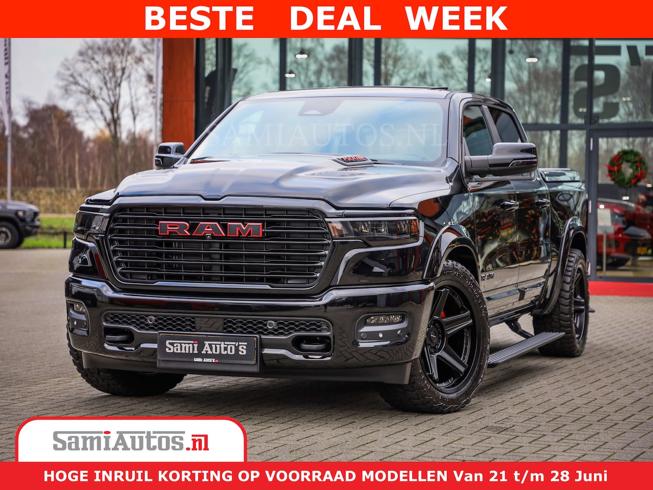 Dodge Ram 1500 - Night Premium | Full Option | De Meest Luxe Pick-Up in zijn Klasse | Comfortabele Dubbele - AutoWereld.nl