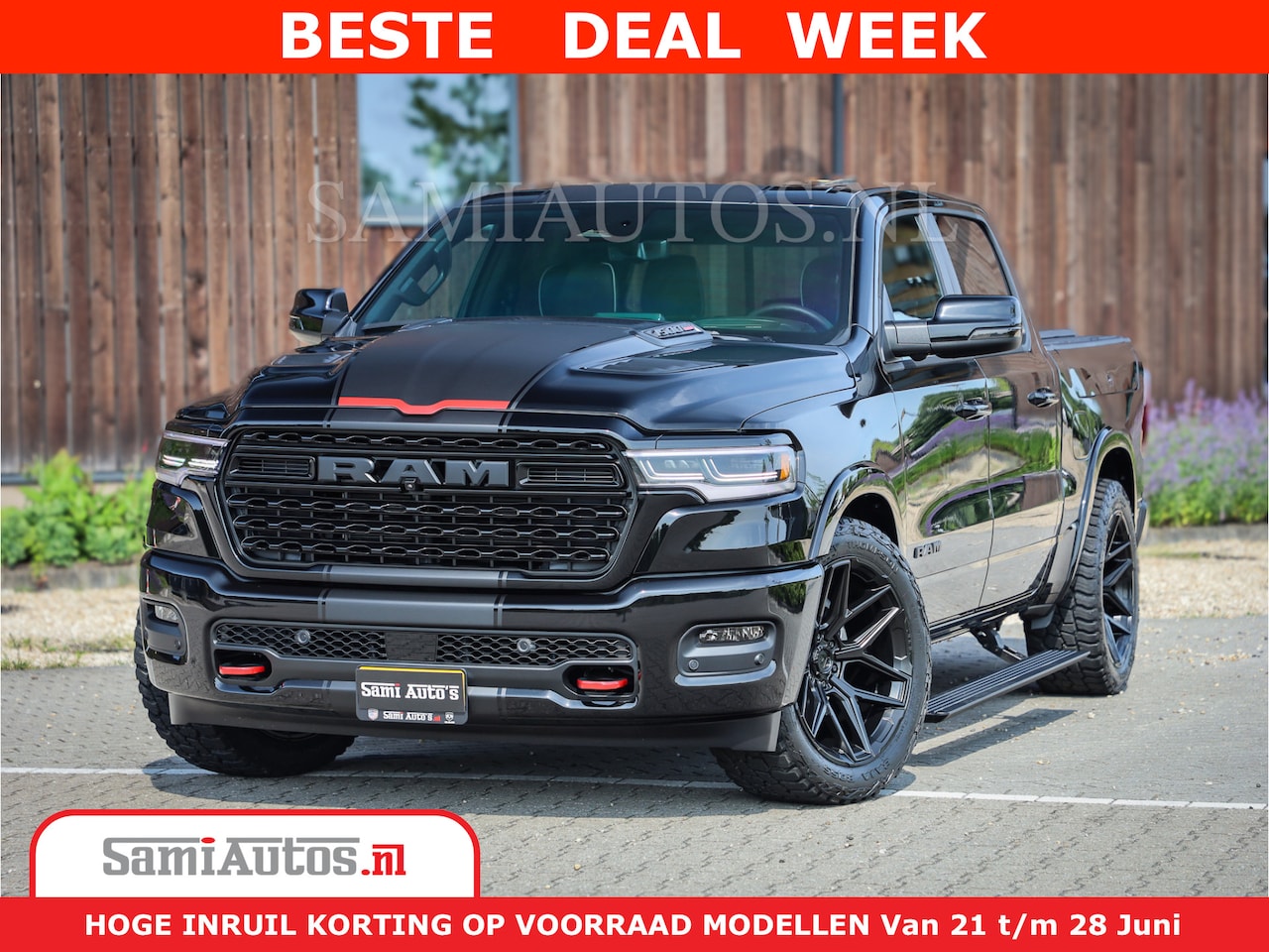 Dodge Ram 1500 - Limited Night H.O 540HP 706Nm | Massage + Full Option | De Meest Luxe en Volle Pick-Up in - AutoWereld.nl