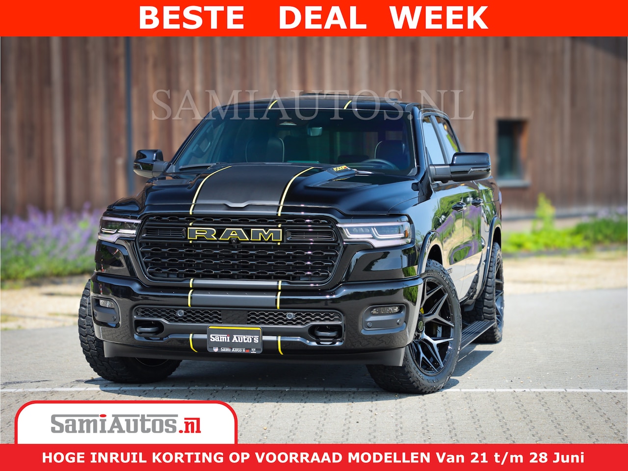 Dodge Ram 1500 - Limited Night H.O 540HP 706Nm | Massage + Full Option | De Meest Luxe en Volle Pick-Up in - AutoWereld.nl