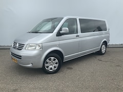 Volkswagen Transporter - 2.5 TDI 340 Automaat Trendline Dub Cab 5 Zits Leer Airco Cruise Trekhaak 2500 kg Alu Velg