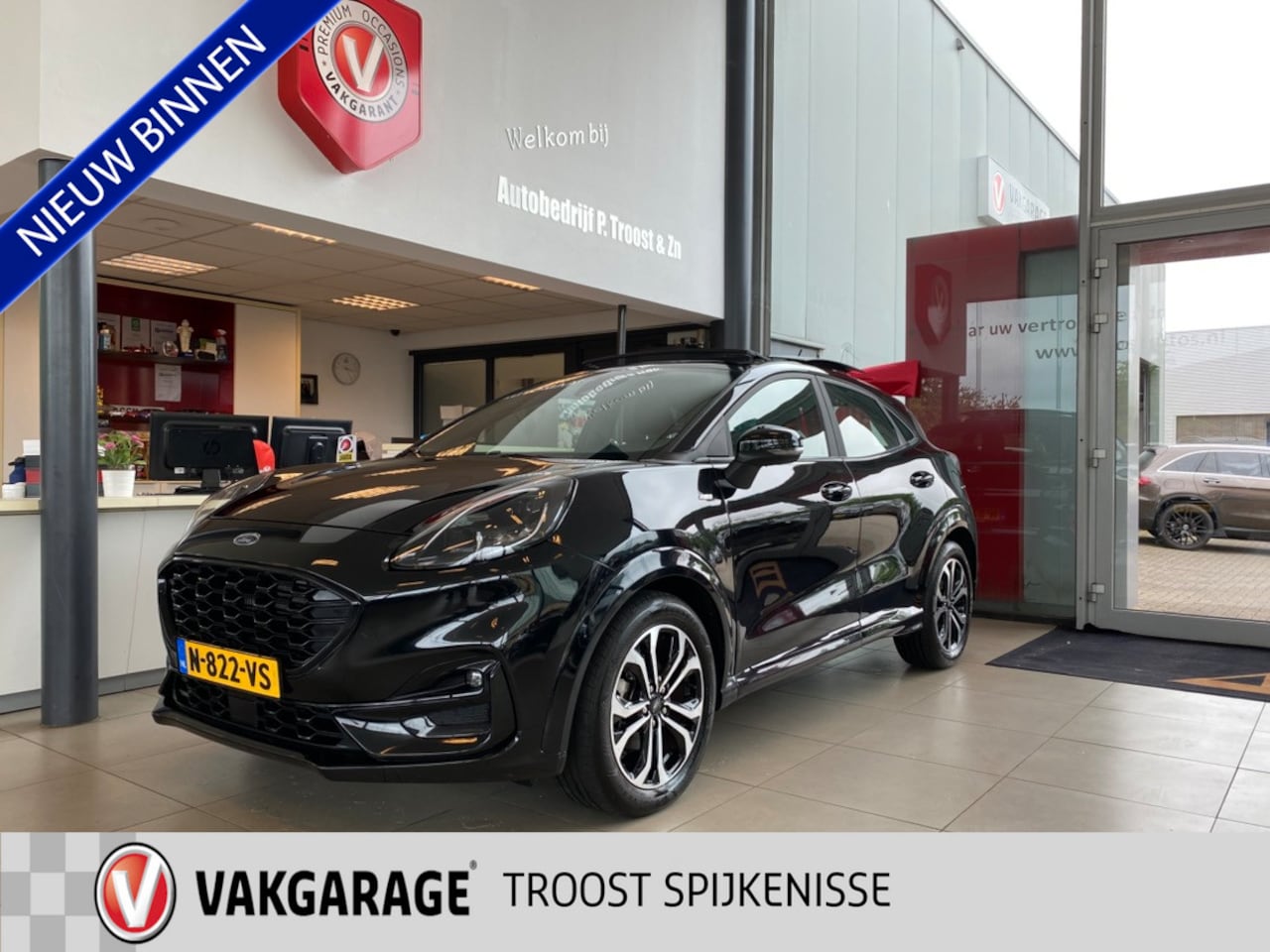 Ford Puma - 1.0 EcoBoost Hybrid ST-Line 1.0 EcoBoost Hybrid ST-Line,Automaat, Panoramadak,Navigatie,Parkeer Assistent,Trekhaak,Vir - AutoWereld.nl