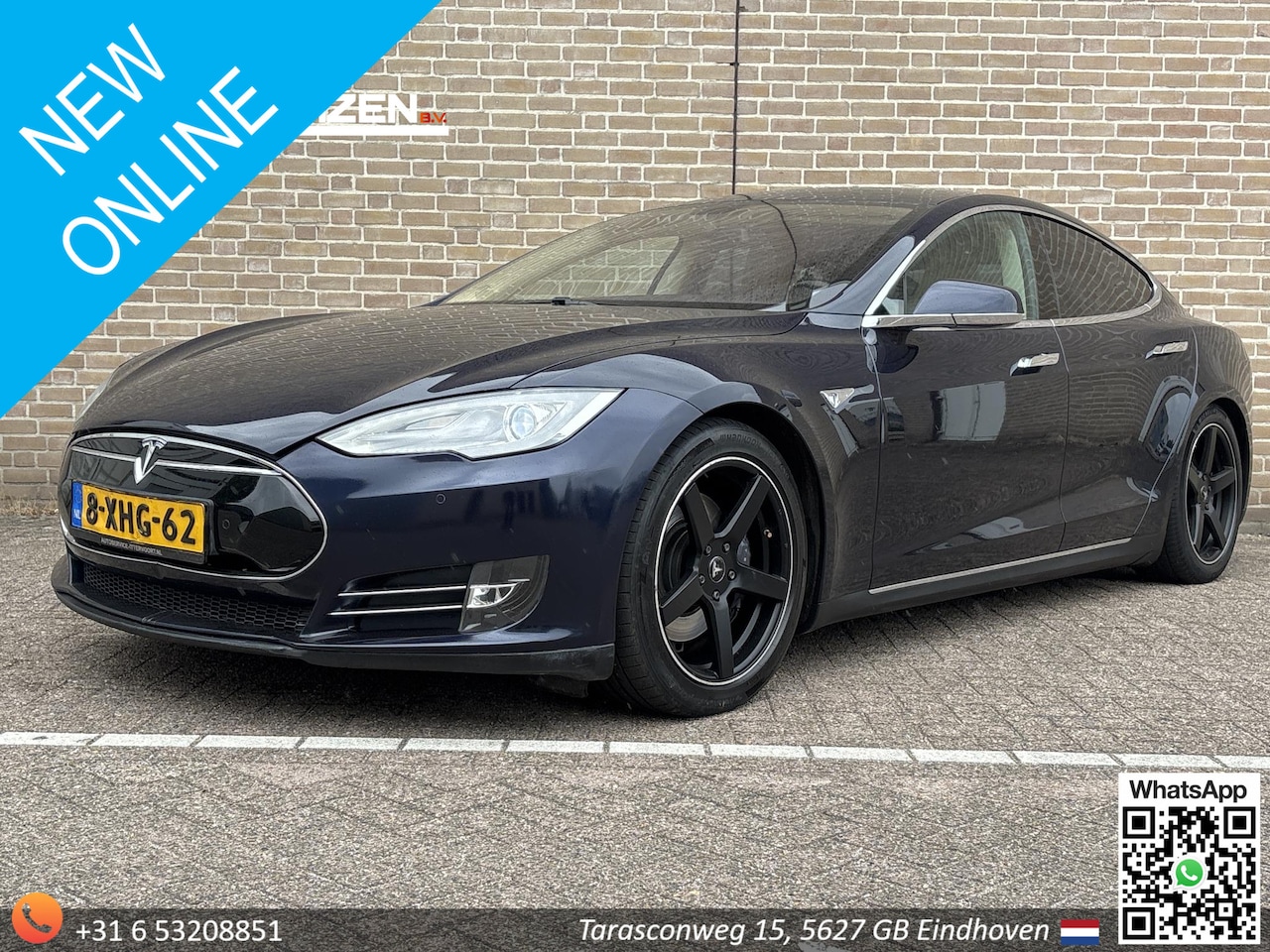 Tesla Model S - 85 Base | Nappa Leder | Luchtvering | Climate | Cruise | Navi | Camera | - AutoWereld.nl