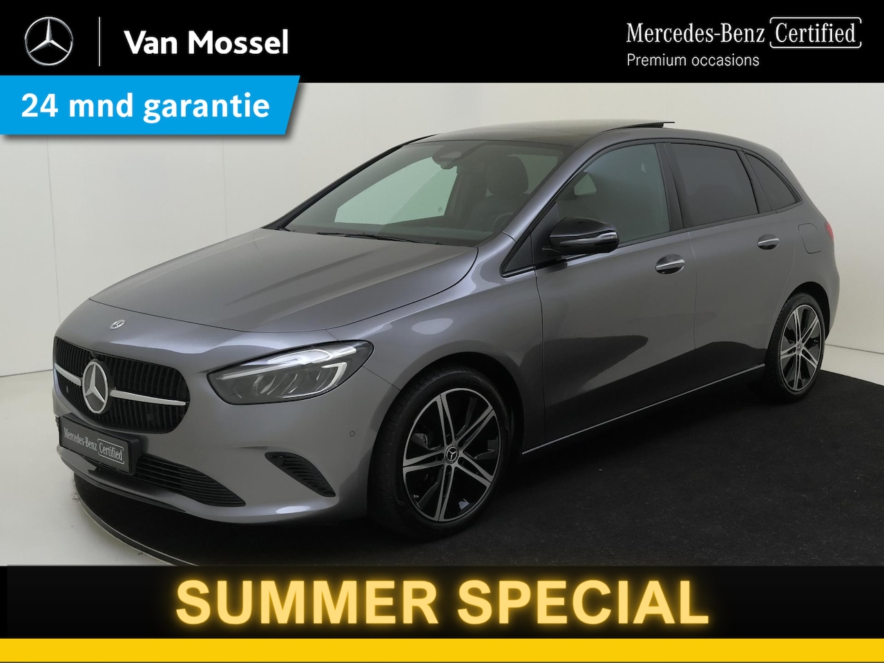 Mercedes-Benz B-klasse - 180 Luxury Line / Stoelverwarming / Achteruitrijcamera / Night-Pakket / Panorama-schuifdak - AutoWereld.nl