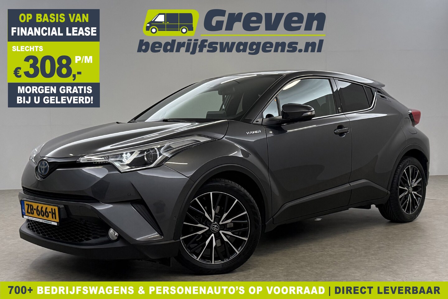 Toyota C-HR - Hybrid 1.8 Hybrid 148PK LED Camera Navi Clima Cruise Parkeersensoren 18"LMV - AutoWereld.nl