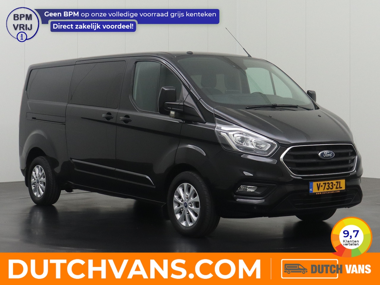 Ford Transit Custom - 2.0TDCI 170PK Lang Limited Dubbele Cabine | Navigatie | Camera | 2xSchuifdeur | Trekhaak - AutoWereld.nl