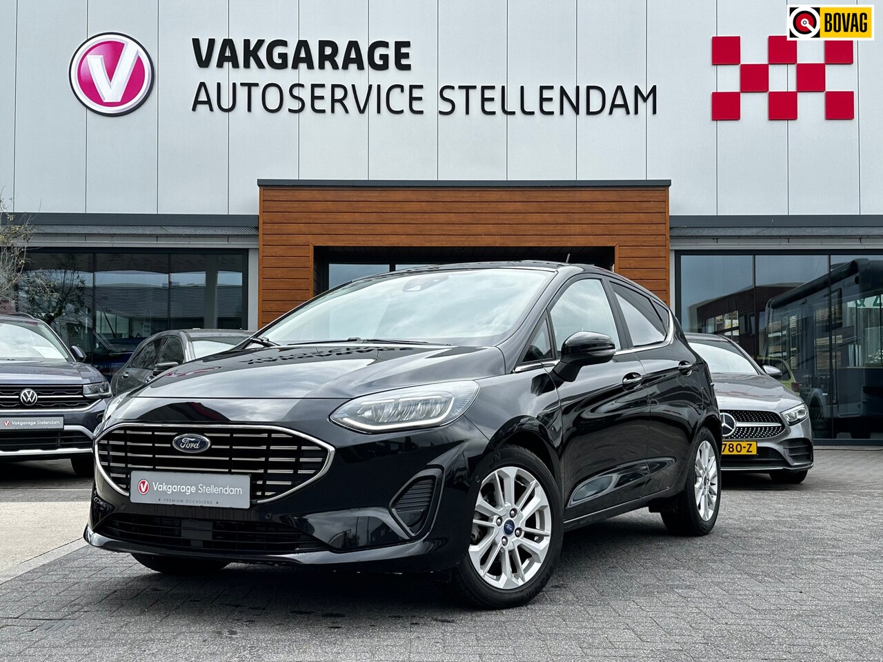 Ford Fiesta - 1.0 EcoBoost Hybrid Titanium X|125 pk|Stoel/Stuur verw|Camera|Carplay|Navigatie - AutoWereld.nl