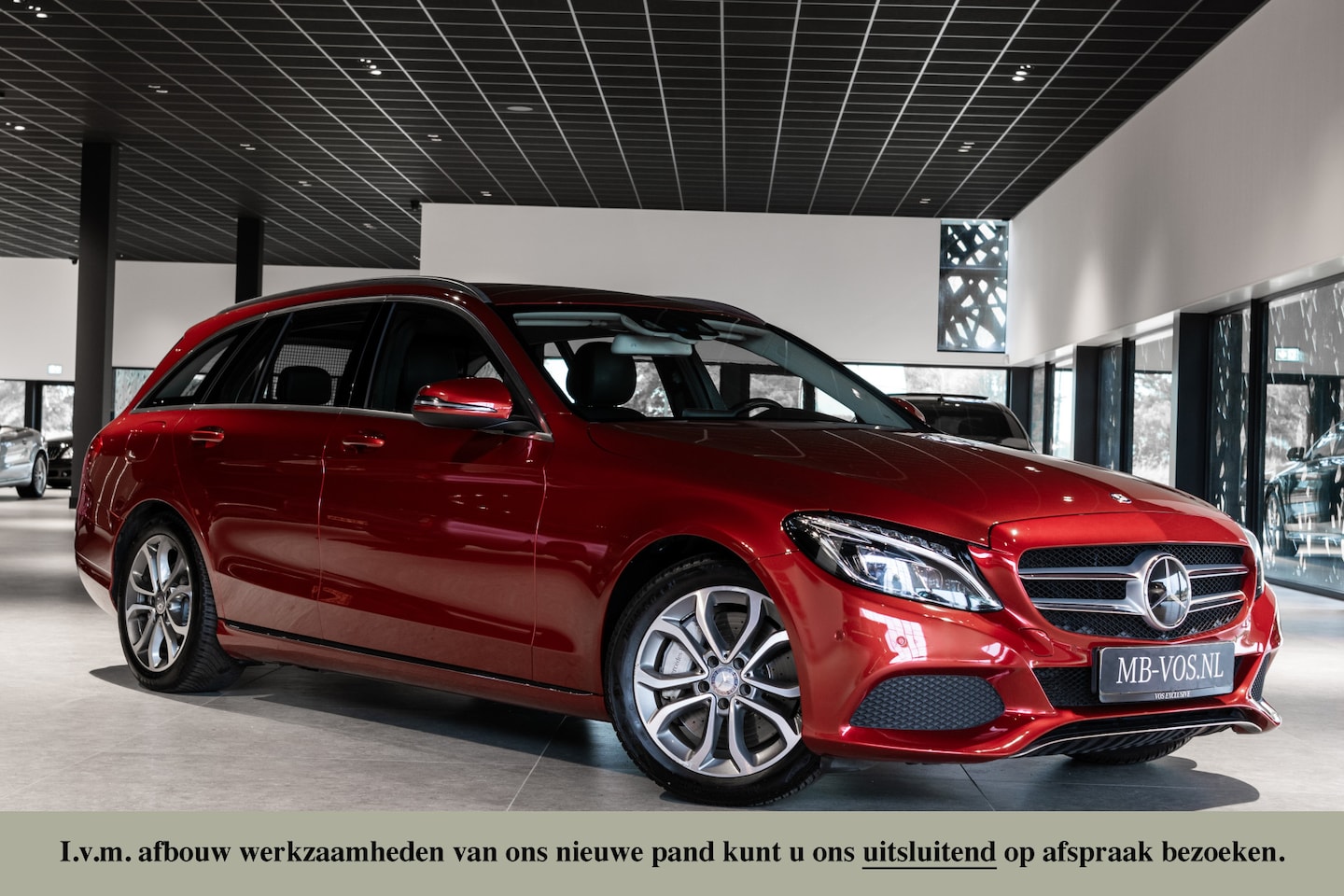 Mercedes-Benz C-klasse Estate - 350 e Lease Edition Distronic|Burmester|Leer|Trekhaak|Camera|Luchtvering|Sfeerverlichting - AutoWereld.nl