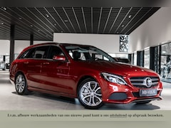 Mercedes-Benz C-klasse Estate - 350 e Lease Edition Distronic|Burmester|Leer|Trekhaak|Camera|Luchtvering|Sfeerverlichting