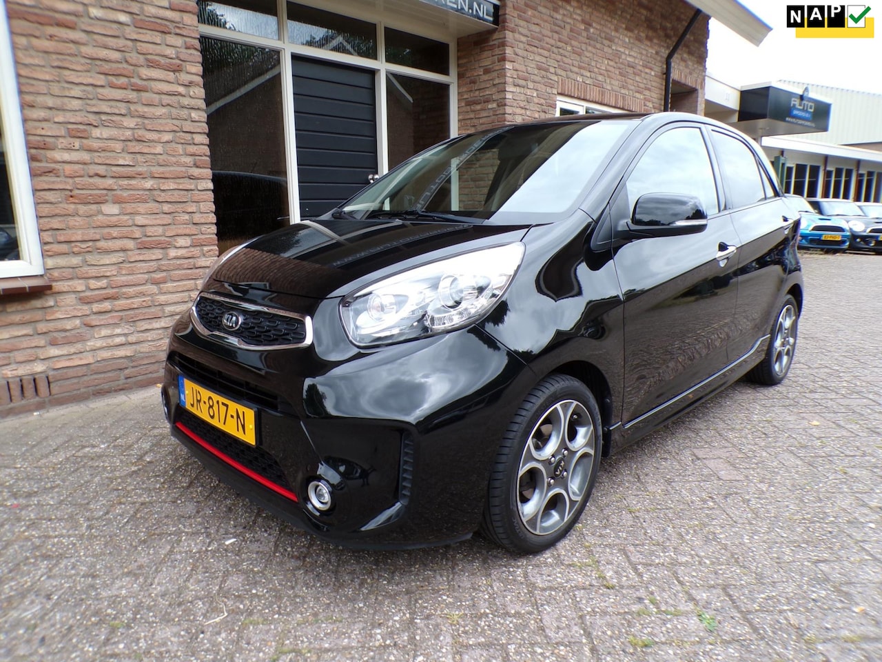 Kia Picanto - 1.2 CVVT SportsLine Navi / Clima / Half Leder - AutoWereld.nl