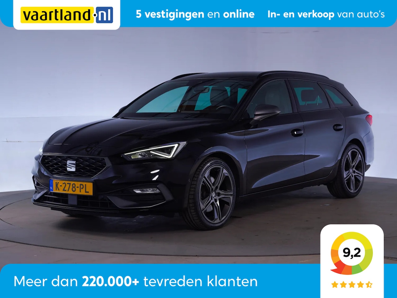 Seat Leon Sportstourer - 1.5 TSI 150pk FR Launch Ed. [ LED Virtual Navi Camera Trekhaak ] - AutoWereld.nl