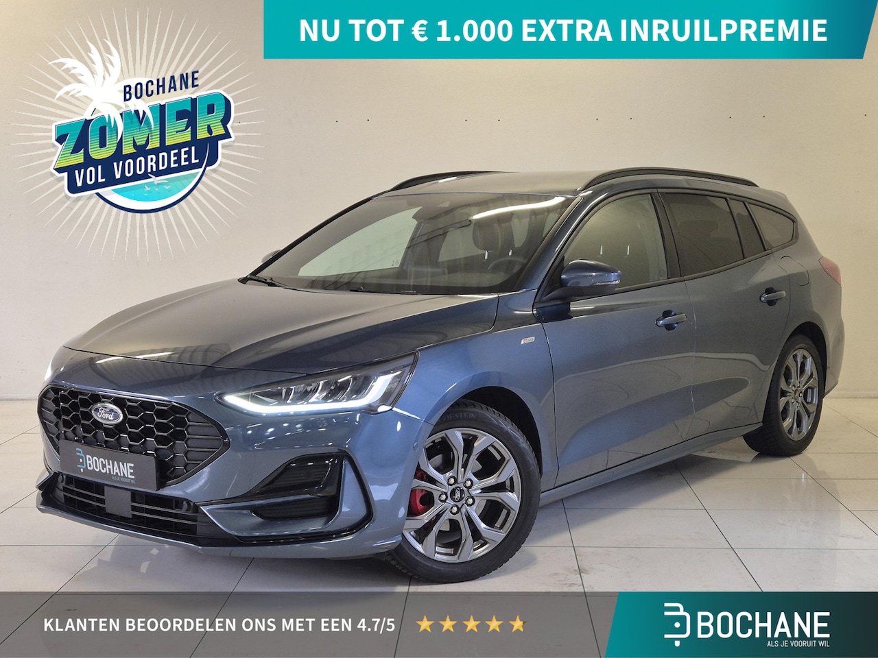 Ford Focus Wagon - 1.0 EcoBoost 125 Hybrid ST Line Style | Pack Winter | Achteruitrijcamera | Full LED | - AutoWereld.nl