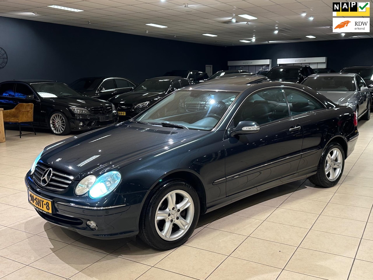 Mercedes-Benz CLK-klasse Coupé - 240 Avantgarde 2Eig.|Automaat|Leder|Opendak|Topstaat!|Stoelvw - AutoWereld.nl
