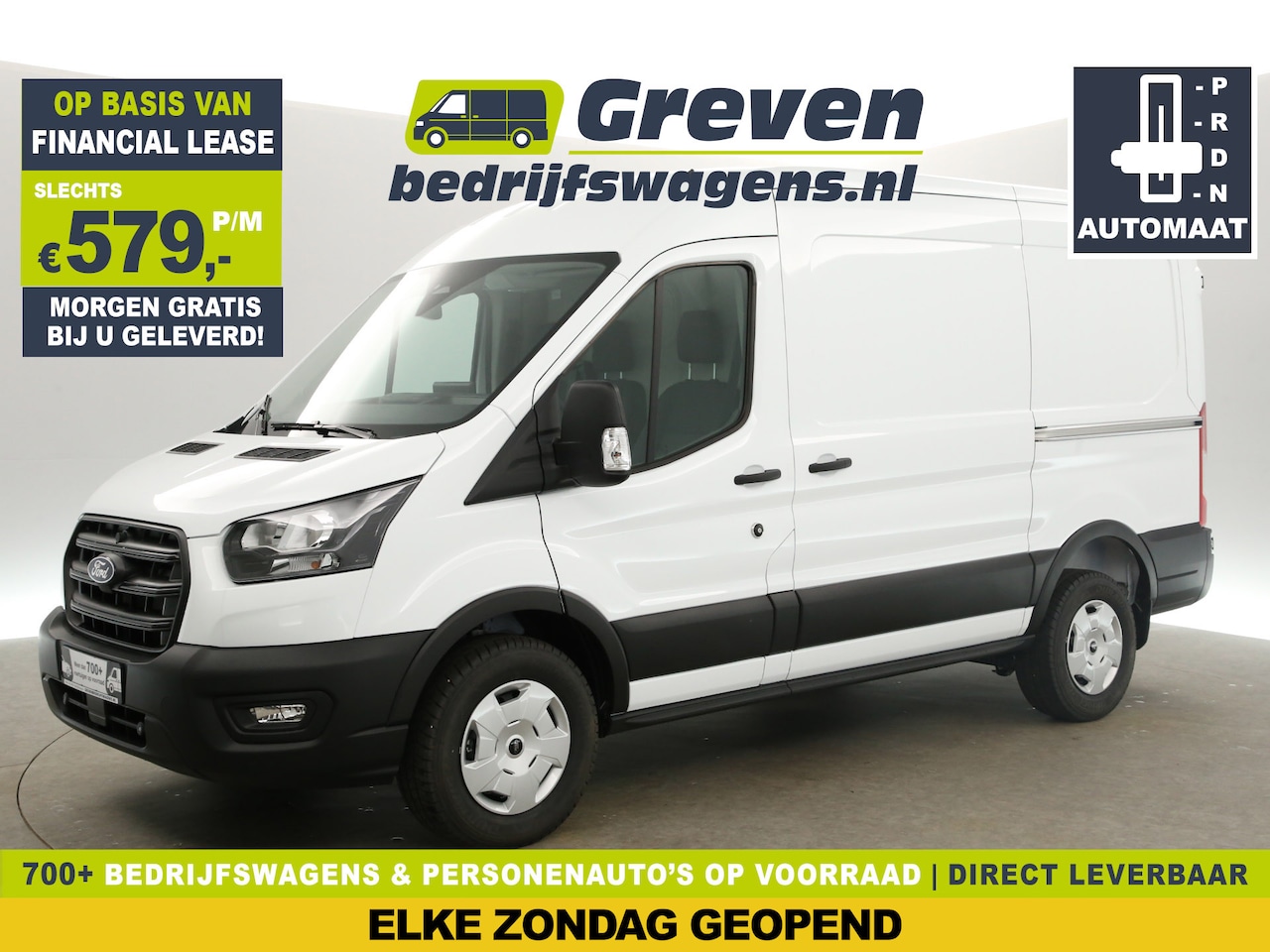 Ford Transit - L2H2 | NIEUW | 165PK | BPM VRIJ | Automaat Airco Camera Carplay Trekhaak 2xSchuifdeur Crui - AutoWereld.nl