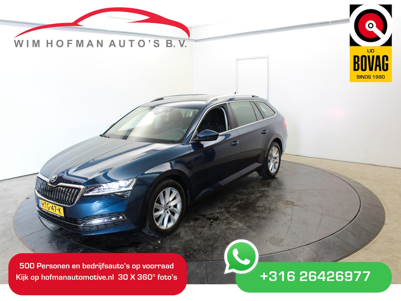 Skoda Superb Combi - 1.4 TSI iV Style EL Trekhaak + Achterklep Canton Sound stoel/stuurverwarming Edition Plus - AutoWereld.nl