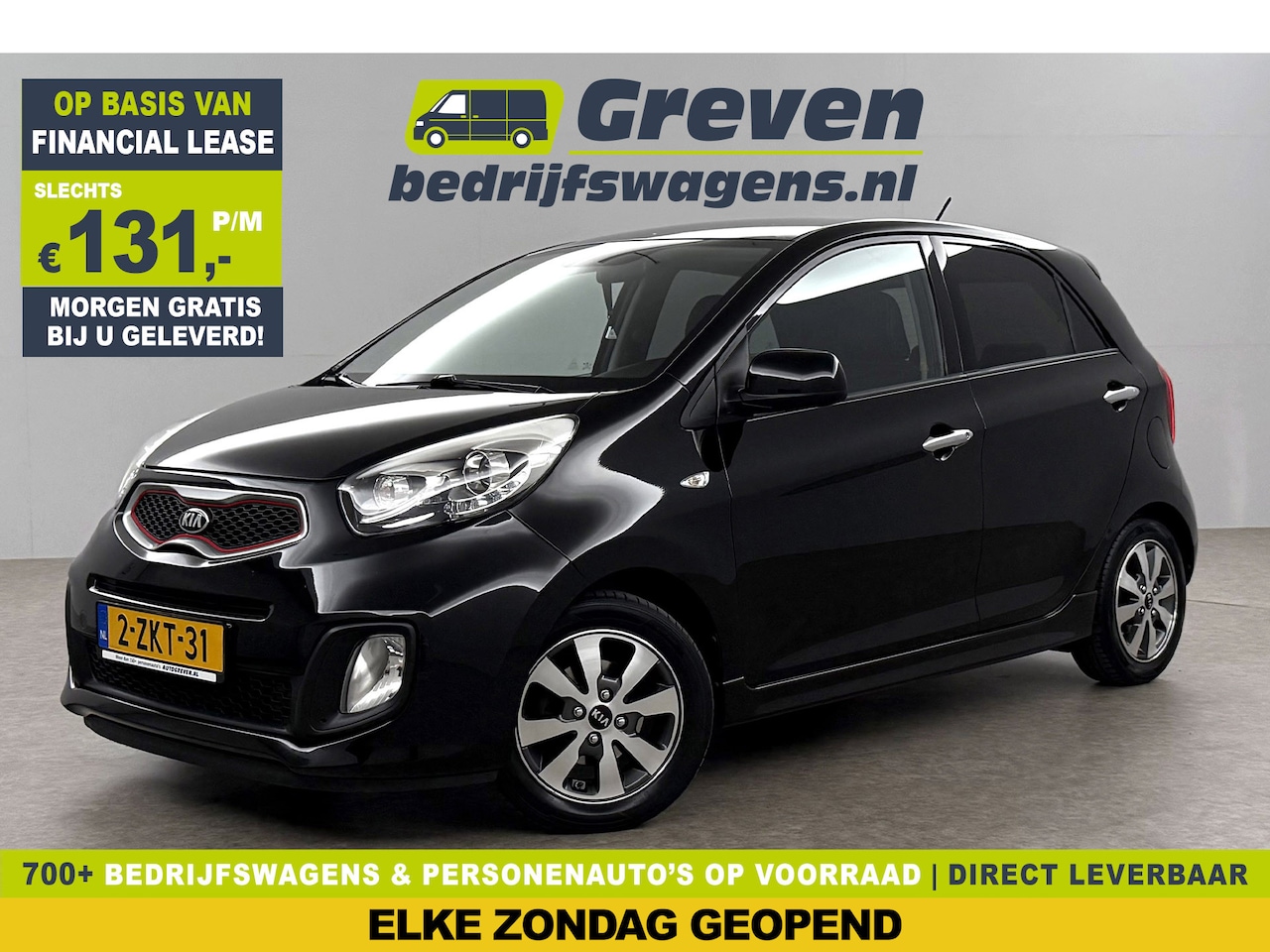 Kia Picanto - 1.0 CVVT X-treme Clima LED Navigatie Leder 14"LMV - AutoWereld.nl