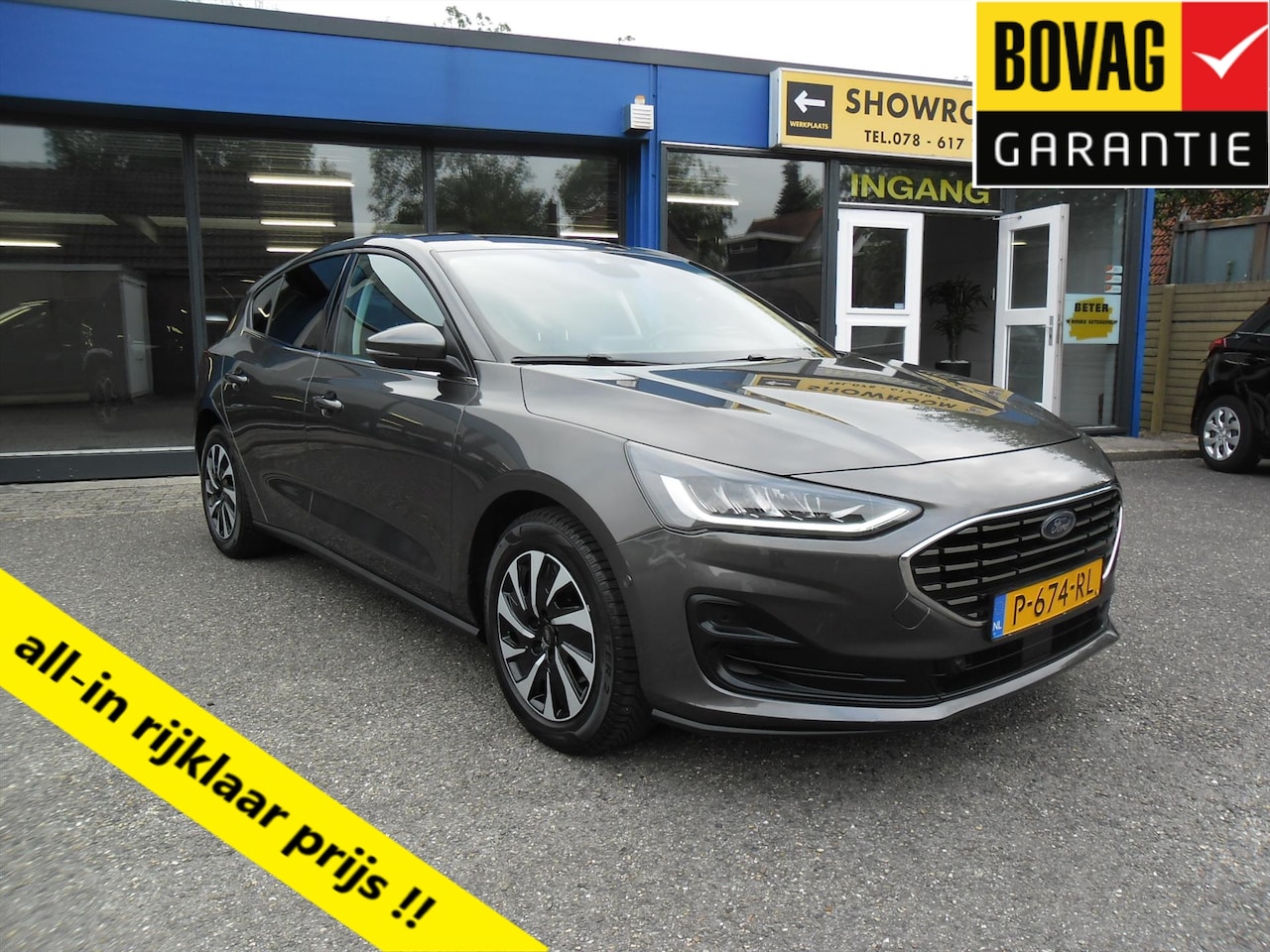Ford Focus - 5 DRS ECOBOOST HYBRID 125PK TITANIUM STYLE NIEUW MODEL NAV ECC CAMERA PDC RIJKLAARPRIJS - AutoWereld.nl