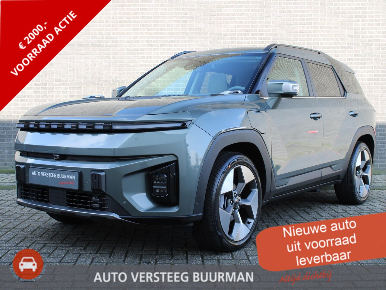 KGM Torres EVX - Titanium 73.4 kWh Titanium 73.4 kWh 207pk, Luxe Grijze Bekleding, Forest Green, 20"inch LM velgen 7 jaar gar - AutoWereld.nl