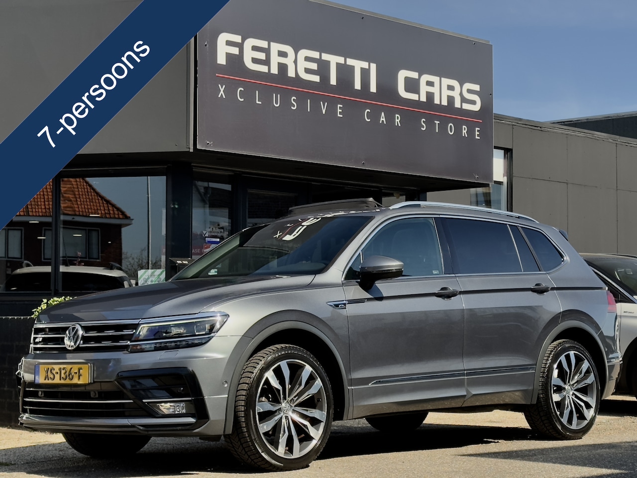 Volkswagen Tiguan Allspace - 2.0 TDI AUT7 R-LINE HIGHLINE 7PERS 150PK. PANODAK LEDER NAVI CAMERA DIGI-DASH APPLE-CARPLA - AutoWereld.nl