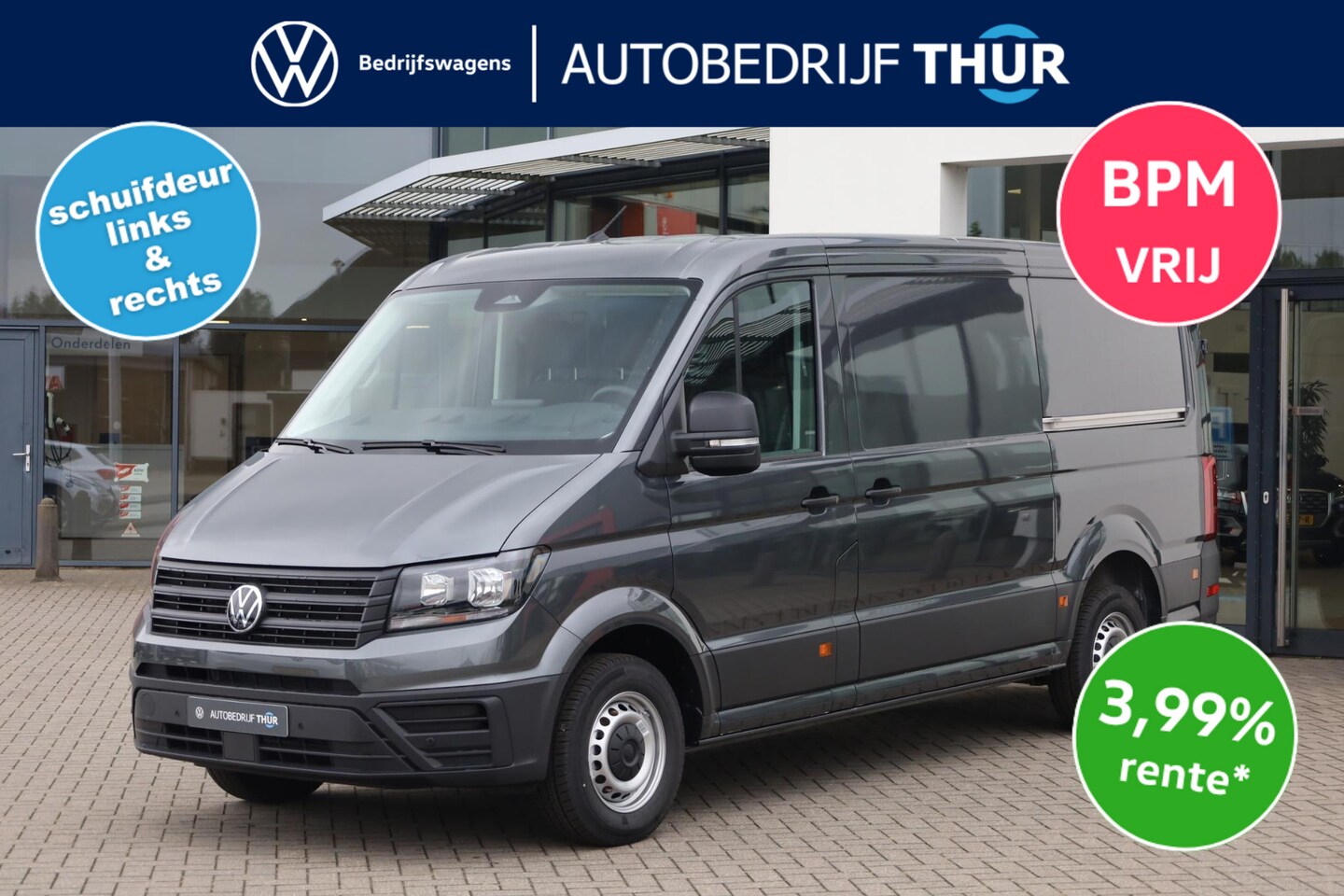 Volkswagen Crafter - 30 2.0 TDI L3H2 Trendline 30 2.0 TDI L3H2 Trendline 140PK / 103kW, BPM vrij, schuifdeur links + rechts, achteruitrij - AutoWereld.nl
