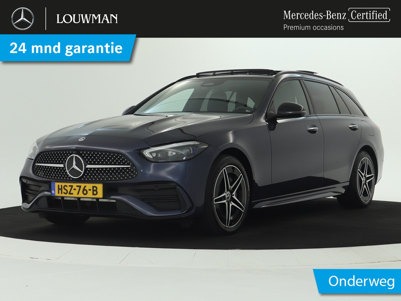 Mercedes-Benz C-klasse Estate - 300 e AMG Line | AMG Line | Night Pakket | Trekhaak | Panorama Schuif-Kanteldak | Stuur en - AutoWereld.nl