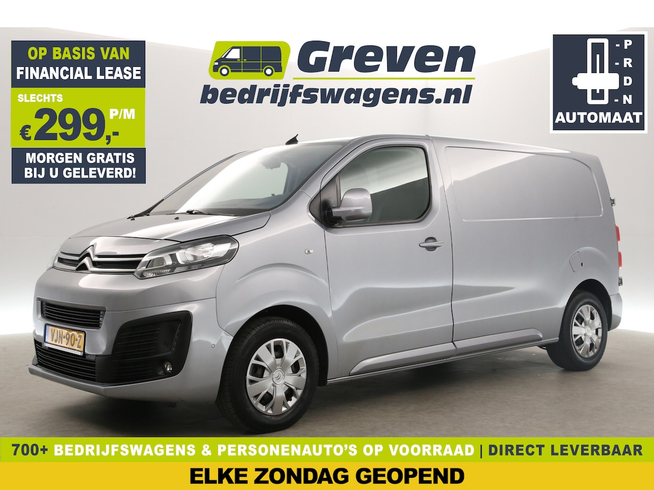Citroën Jumpy - 2.0 BlueHDI L2H1 Automaat Airco Camera Cruise Carplay Navigatie PDC 3 Persoons Trekhaak - AutoWereld.nl