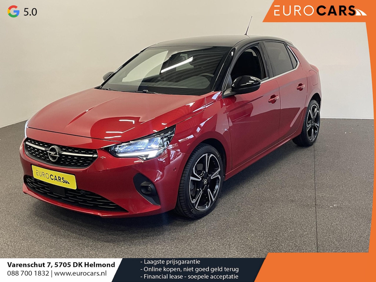 Opel Corsa - 1.2 Turbo 100pk Elegance Sky Climate control Cruise control LED Panoramadak Stuurverwarmin - AutoWereld.nl