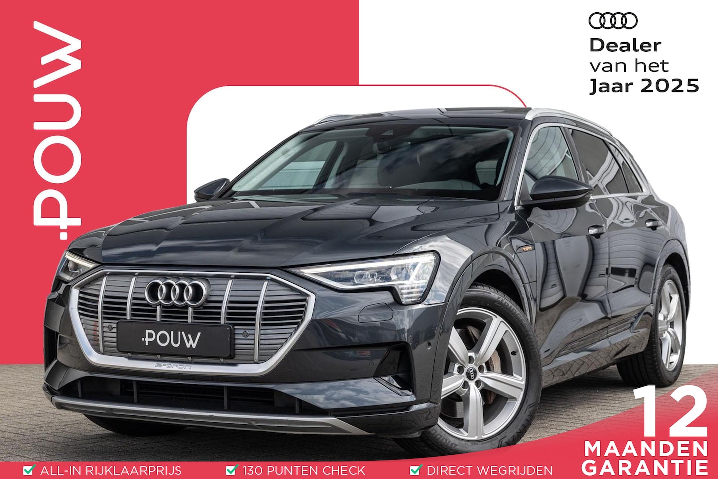 Audi e-tron - 55 quattro 408pk Business Edition Plus 95 kWh | Trekhaak | Panoramadak | B&O Sound - AutoWereld.nl
