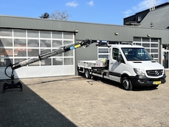 Mercedes-Benz Sprinter - 516 CDI 432 HMF 340 Laadkraan Knijper Rotator Trekhaak 3500kg Euro 6 Airco Cruise controle
