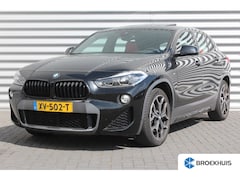 BMW X2 - SDRIVE20i 190PK HIGH EXECUTIVE M-SPORT AUTOMAAT / NAVI / LEDER / CLIMA / FULL-LED / 19" LM
