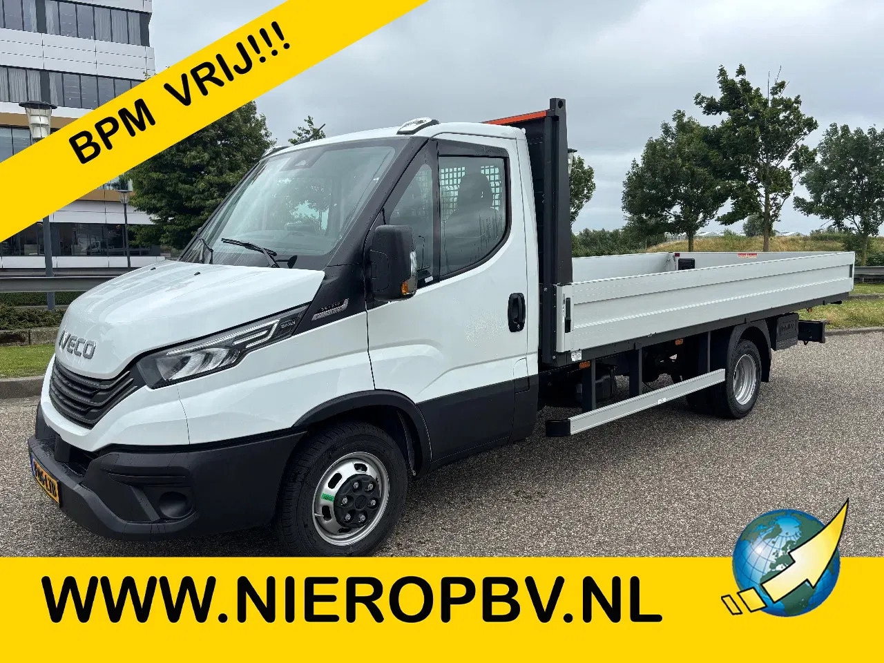 Iveco Daily - 35C18 Openlaadbak 4,85 Lang 2,05 Breed NIEUW Automaat Airco Navi BPM VRIJ - AutoWereld.nl